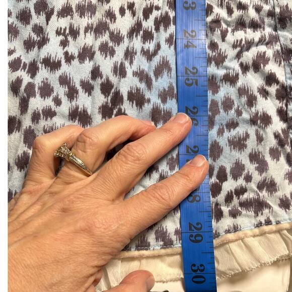 Victoria's Secret Blue Leopard Cotton Babydoll Nightie Slip Dress S Small - Picture 9 of 9